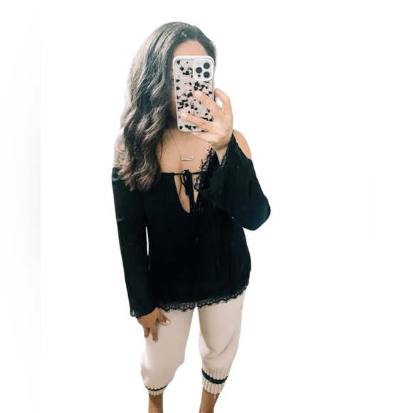 For Love & Lemons off the shoulder lace detailed top XS - Picture 5 of 14